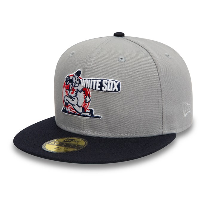 Chicago White Sox Cooperstown 59FIFTY Lippis Harmaat - New Era Lippikset Tarjota FI-085691